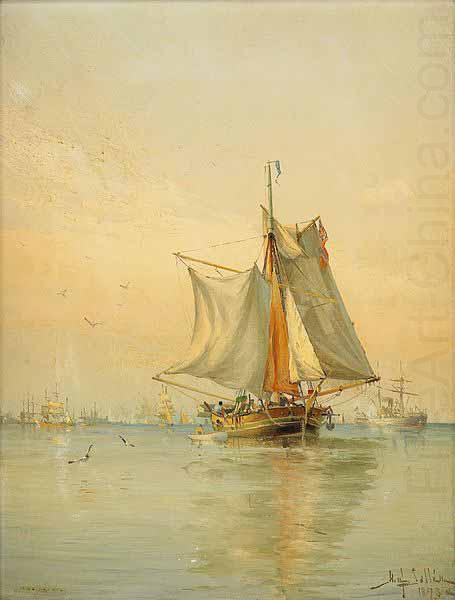 Herman af Sillen Utsikt over oresund fran Helsingborg china oil painting image